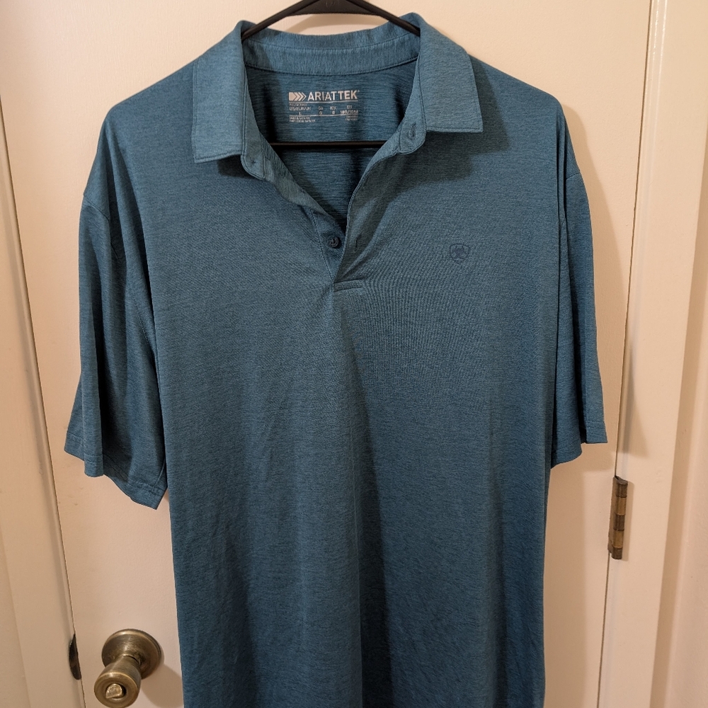 Ariat Men's Blue Polo Shirt